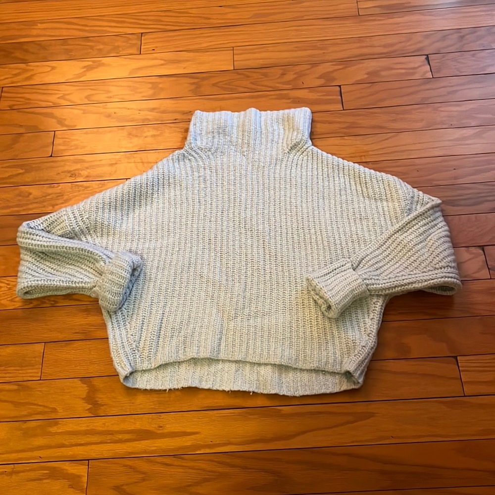 Maeve Sweater Womens Small Powder Blue Knit Relaxed